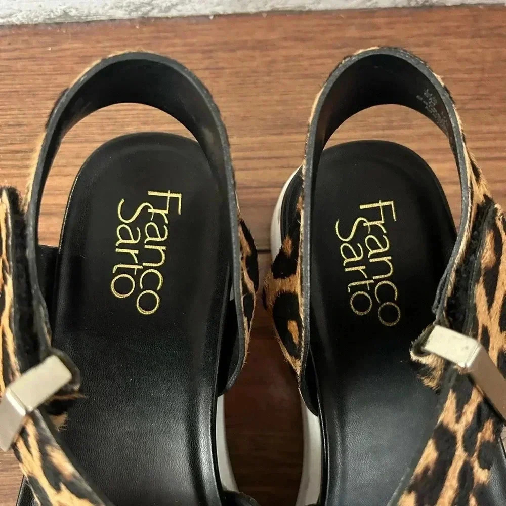 Franco Sarto Animal Print Sandals - Picture 2 of 5